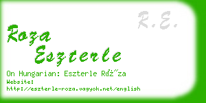 roza eszterle business card